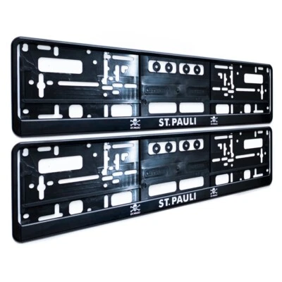FC St. Pauli Kennzeichenhalter - Logo - 2er Set Nummernschildverstärker