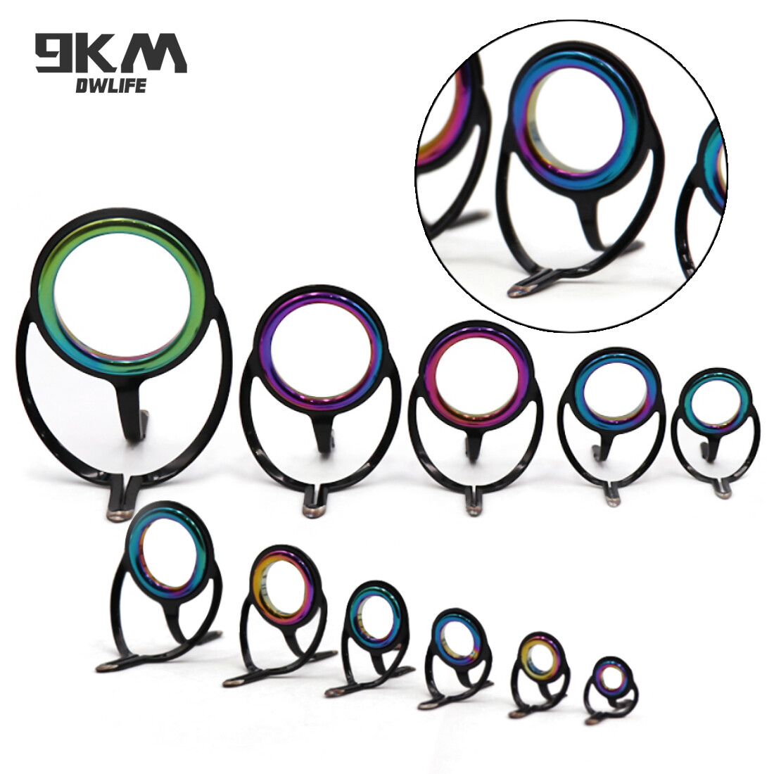 Fishing Rod Guide Multicolor 10~120Pcs Stainless Steel Rod Repair
