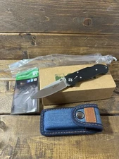New CRKT  7255Z  Lake 111 Folding Knife With Blue Denim Sheath, Box And Manual
