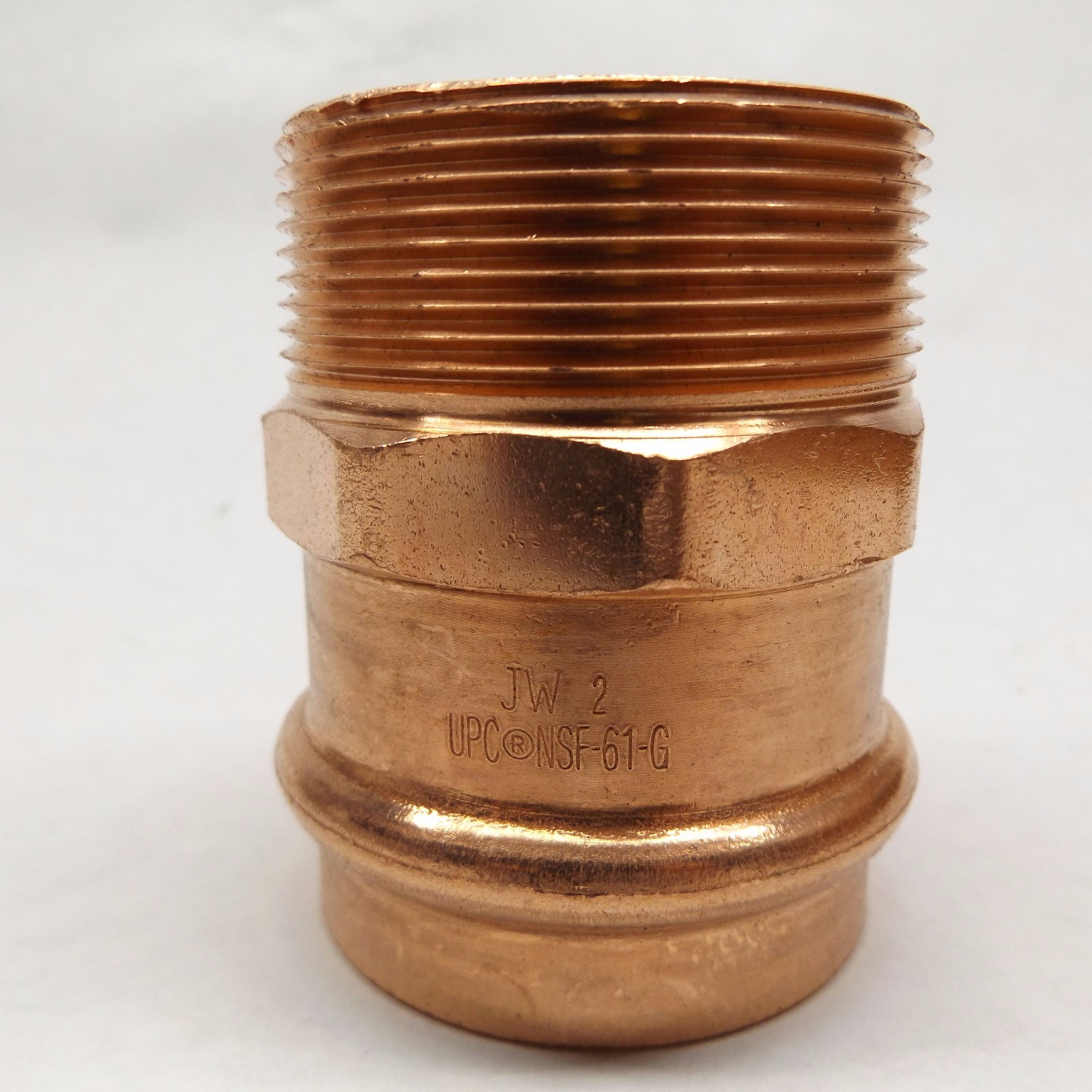 Jw Press Dura-Seal 50020 Copper Compression Male Adapter 2″ P X Mpt