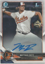 2018 Bowman Chrome Matthias Dietz 1st Prospect Auto Autograph #CPA-MD