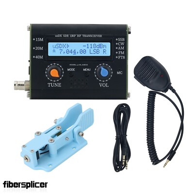 5W usDX SDR QRP HF Transceiver All Mode Supporting 15M/20M/40M+Blue Morse Key