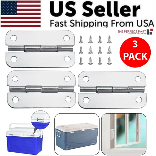 3PCS Stainless Steel Cooler Hinges & Screws Replacements For Igloo Cooler Parts eBay