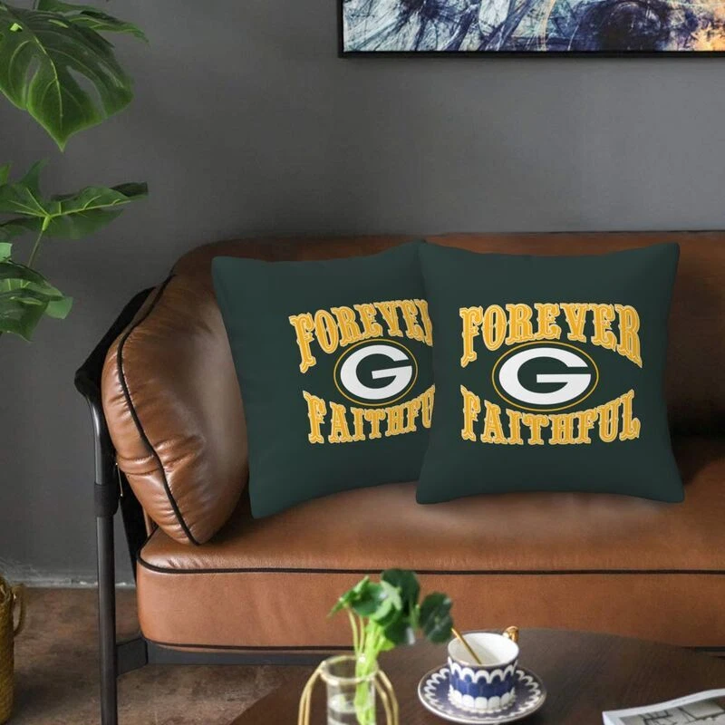 Green Bay Packers Forever Faithful Throw Pillow Covers