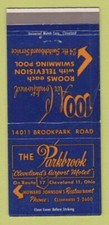 Matchbook Cover - Parkbrook Motel Cleveland OH WORN 30 Strike