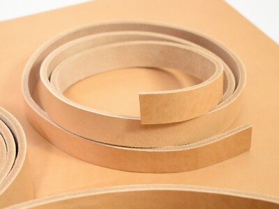 Lederriemen Blankleder 120 cm 1,2 2,0 3,0 4,0 mm punzierbar vegetabil Ecopelle