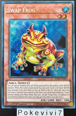 Yu-Gi-Oh! Karte SWAP FROG RA03-EN005 Secret Rare NEU
