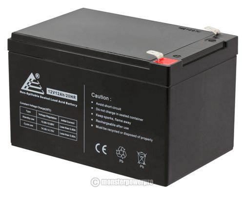 12V 12AH Battery for RBC4 RBC 4 RBC6 RBC 6 D5775 BP1000 Scooter replaces UB12120 - Picture 4 of 10