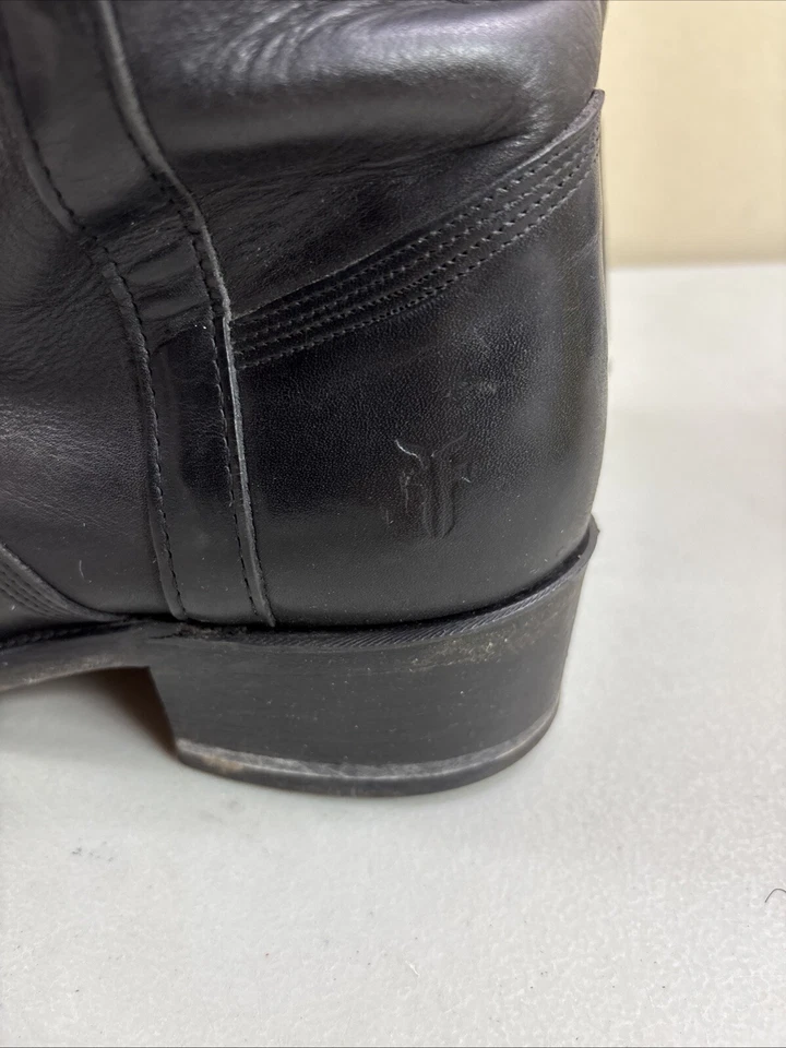 FRYE 靴子 Campus 14L 女式 8D 码黑色小牛高骑马拉美国 3576 — 第 3/4 张图片