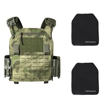 Upgraded  Nylon Quick Release Plate Carrier with 2 PCs NIJ IIIA Soft PE plates