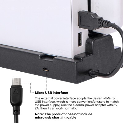 Switch Hub Dock, USB Hub for Nintendo Switch with 4 Output Ports