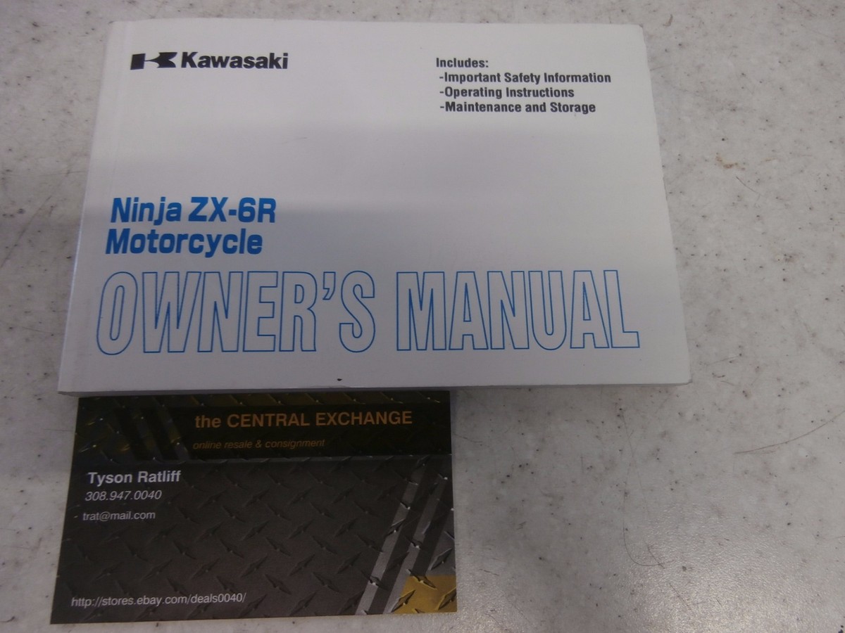 Kawasaki Ninja ZX6R ZX600J1 Owners Manual Booklet Operator Genuine