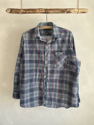 Vintage early 90s PALERMO  Plaid button up printed cotton flannel shirt