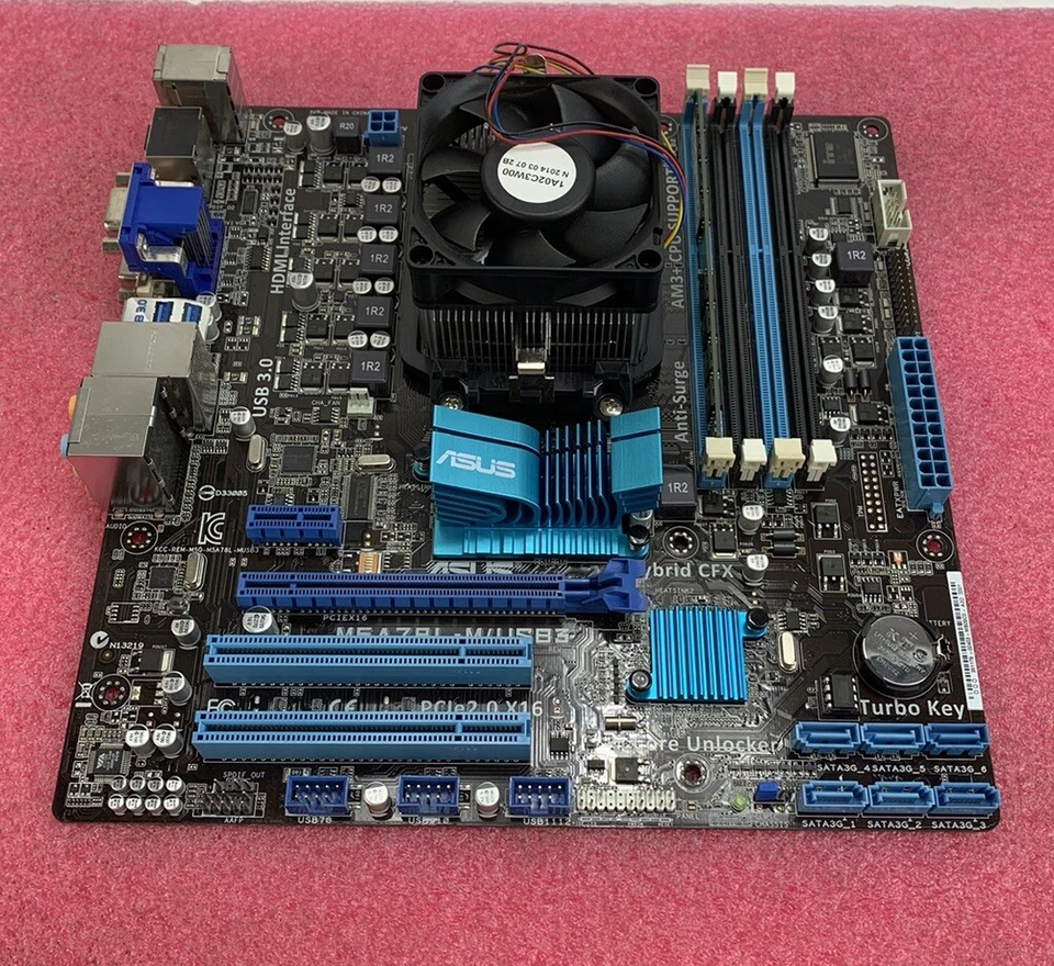 ASUS M5A78L-M/USB3 Motherboard AMD FX-4300 2.8GHz 8GB RAM w/Shield - Image 2 of 4