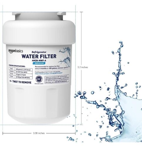 Amazon Basics Replacement GE MWF Refrigerator Water Filter - Advanced Filtration - Picture 2 of 7