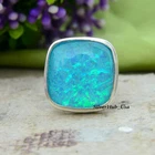 Charming Australian Triplet Opal 925 Sterling Silver Black Friday  Ring  HK-9
