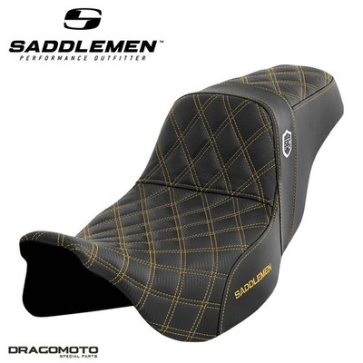 SITZBANK HARLEY TOURING SADDLEMEN Pro Series SDC Performance SC80807GOL 2-Up ...