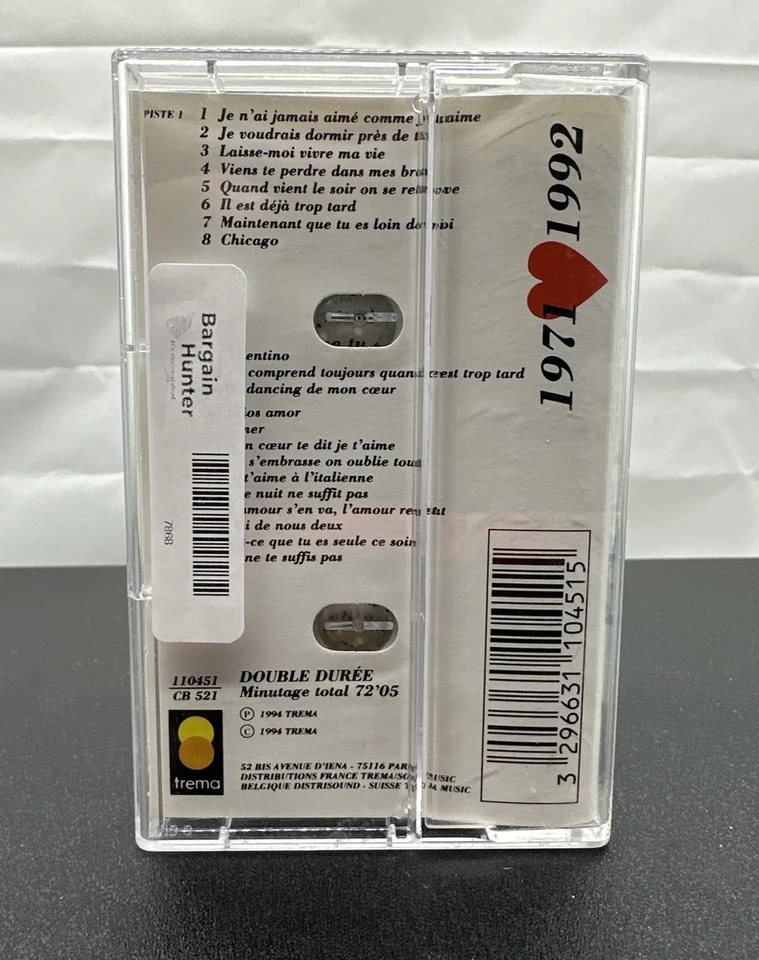 21 Plus Grands Succe's : Fre'de'ric Francois Cassette Tape In Good Condition7868 - Image 2 of 3