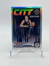 2023-24 HOOPS PREMIUM STOCK NIKOLA JOKIC CITY EDITION #13 SILVER PRIZM