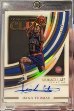 Isiah Thomas 2021 PANINI IMMACULATE SCORERS CLUB Gold AUTO CARD /10 Detroit