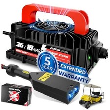 36 Volt 18 Amp Golf Cart Charger for EZGO TXT with 2-Pin D Style Plug Only