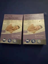 Lot Of 2 Packs 120 Strips Each Mouth Tape Seal Hypoallergenic Strips NUTBREAK