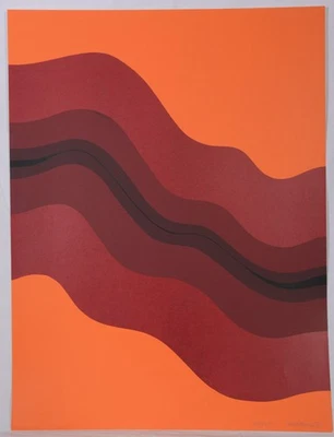 Hannes Grosse: Siebdruck hands. num. 27/125 Ex. von 1971 - Bild 1 von 4