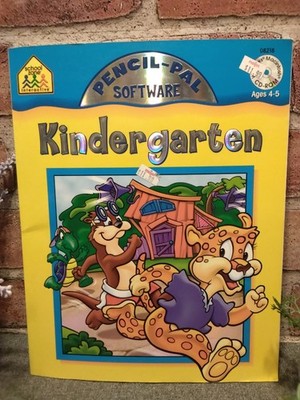 Vtg 2002 School Zone Pencil Pal Software Kindergarten Windows