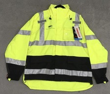 Tingley Jacket Mens XL Yellow Hi Vis Job Sight ICON J24122 Waterproof Reflective