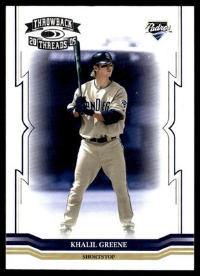 Khalil Greene 2005 Donruss Throwback Threads #264 Padres MLB READ FREE SHIPPING