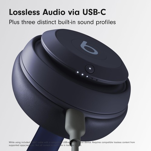 Beats Studio Pro - Wireless Bluetooth Noise Cancelling Headphones - Navy - NEW - Picture 6 of 7