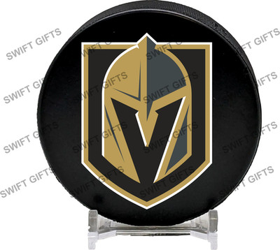 Vegas Golden Knights Eishockey Puck 6oz reguläre Größe und Gewicht EIHL NHL