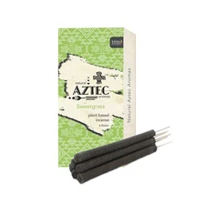 AZTEC Sweetgrass 6pc Hand Rolled Resin Incense Sticks Long Lasting