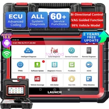 Newest LAUNCH X431 Pro Elite V+ Bidirectional Car Diagnostic Scanner Tool Coding