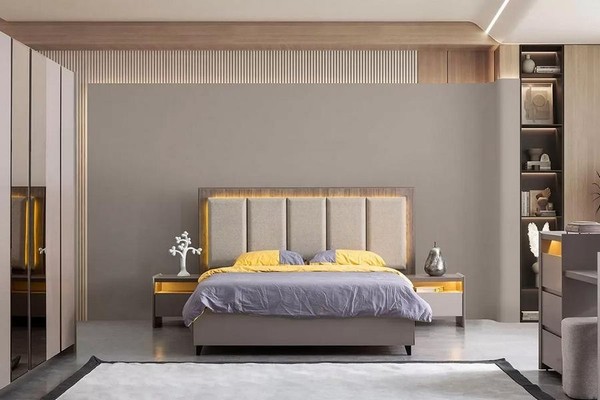 Schlafzimmer Komfortbett Luxusbett Bett Designbett Betten Ehebett 200X200-image