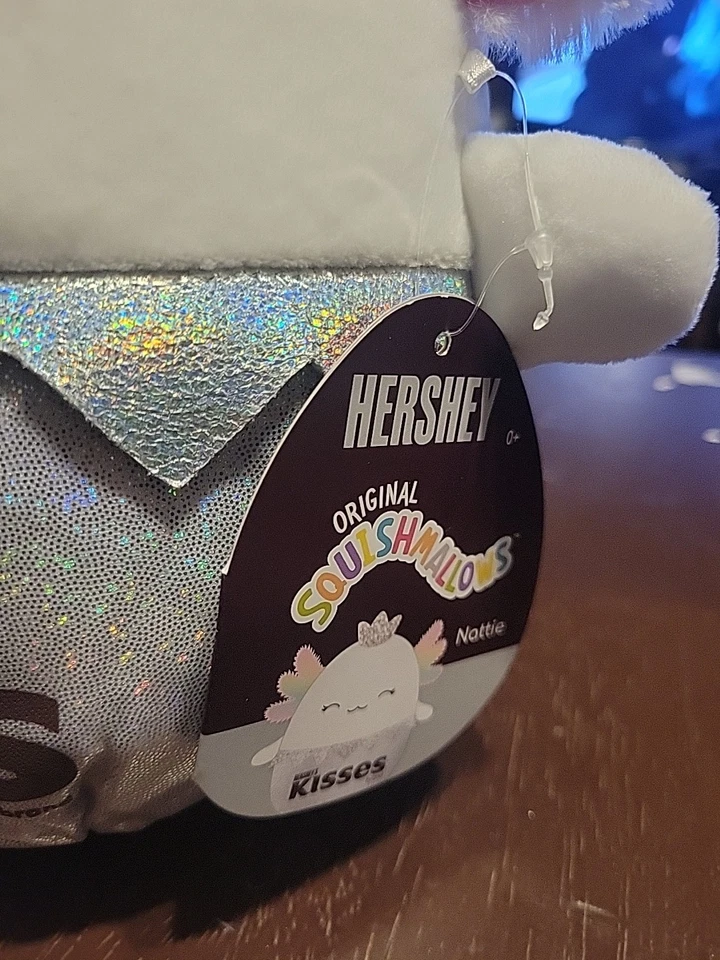 Squishmallows 2022 Hershey Squad Nattie the Hershey's Kisses 8" Plush NEW W/TAG  - Image 2 of 4