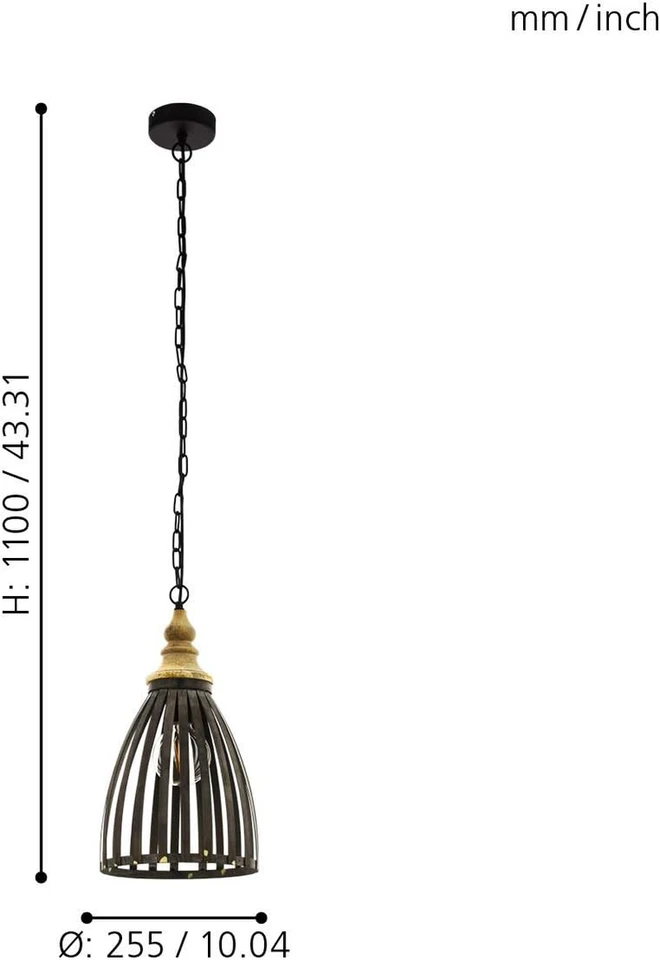 Sospensione, Nero, Marrone Argento, Oro - Immagine 4 di 4