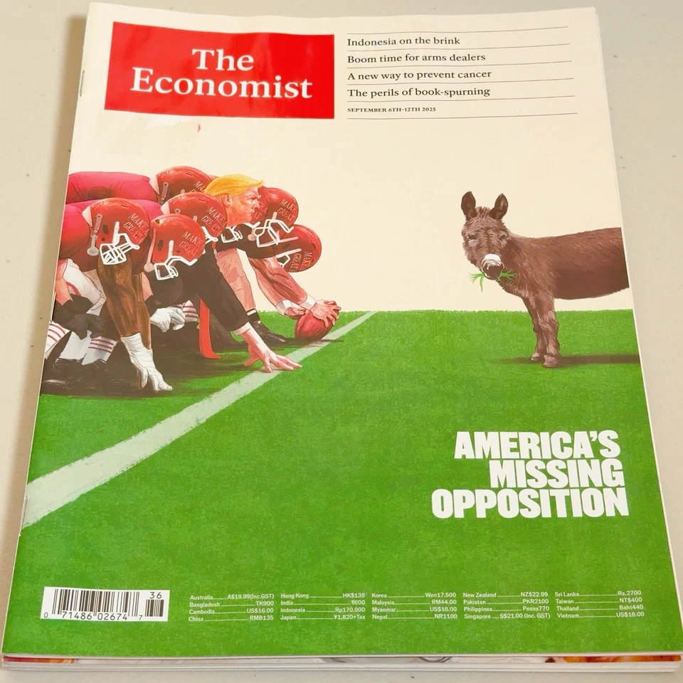 Paquete semanal de 4 unidades The Economist Donald Trump, modos, política de la India, silicona Foto 2 de 4