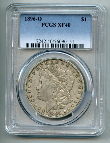 1896 O Morgan Silver Dollar PCGS XF 40