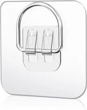 20 Pack Plate Hangers for The Wall, Premium Adhesive Picture Large, Clear 