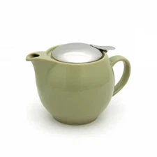 ZERO JAPAN Universal Teapot 450ml Olive Green Ceramic Made in Japan StainlessLid