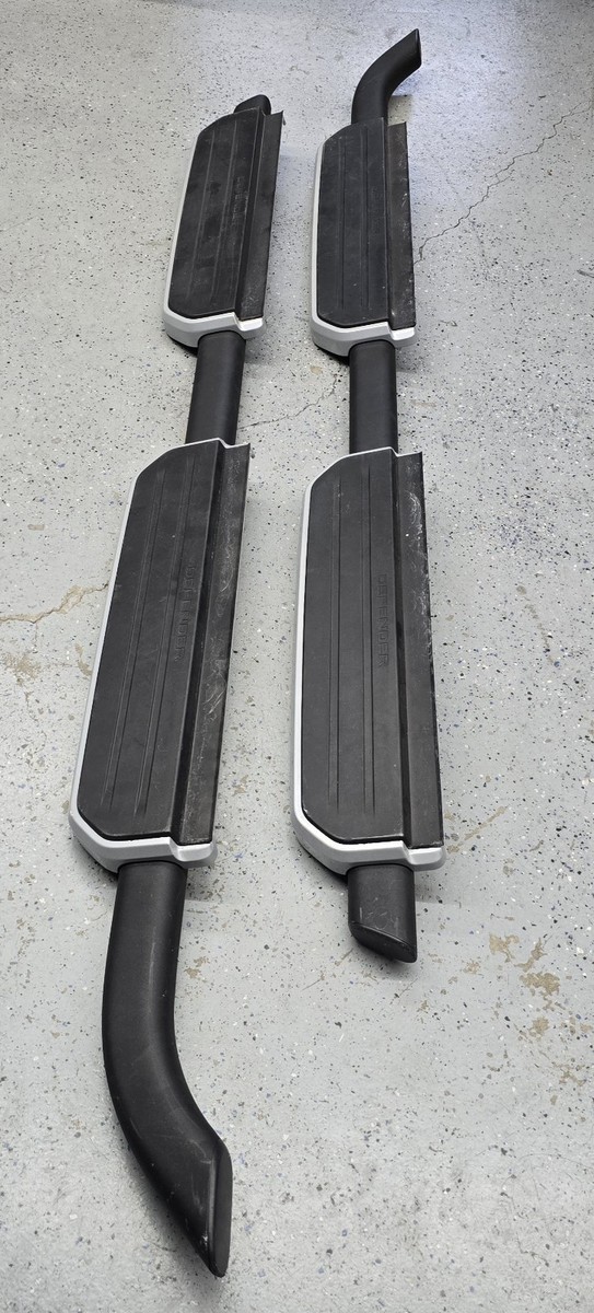 Land Rover Defender Running Nerf Boards Side Steps Oem Left And