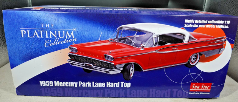 Sun Star Platinum 1959 Mercury Park Lane Hard Top 1/18