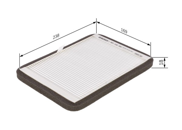 NEU - Bosch 1987432061 Filter, Innenraumluft FüR Renault-image
