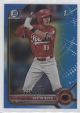 2022 Bowman Draft Chrome Blue Refractor 80/150 Justin Boyd #BDC-13 0cf8