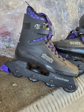 Vintage Roller Derby Streets Women's Inline Skates Black Purple Size 9