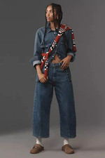 Anthropologie Pilcro The Kenna Heritage Barrel Jeans Size 29 NWT Denim Wide Leg