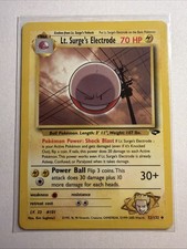 Lt. Surge's Electrode 52/132 Gym Challenge Regular 1st Edition Uncommon on eBay