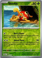 Shuckle 005/197 Obsidian Flames Reverse Holo Common