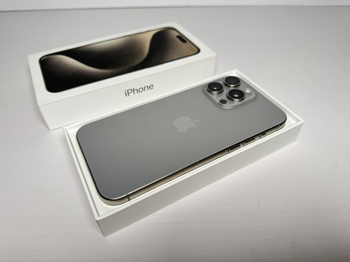 iPhone15ProMax ナチュラルチタニウム256GB 98% Refurbished iPhone 15 Pro Max 256GB - Natural Titanium (Unlocked